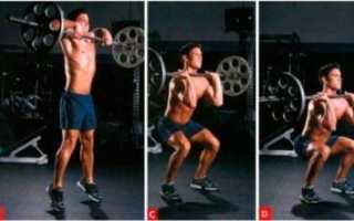 Техника выполнения подъемов штанги на грудь