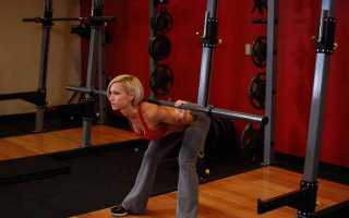 «Доброе утро» или наклоны вперед со штангой на плечах