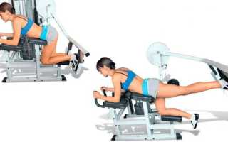 Отведение ноги назад на блоке (кроссовере): техника выполнения